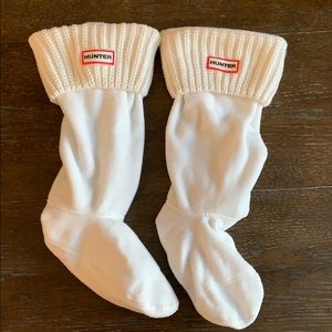 Hunter Boot White Socks